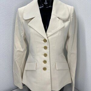 By Malene Birger Slim White Blazer Single Breasted 2